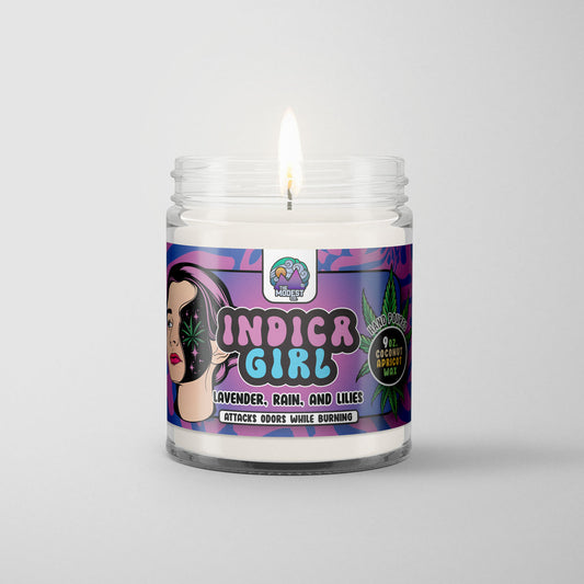 Indica Girl Odor Eliminating Candle - Rainwater, Lavender & Lilies